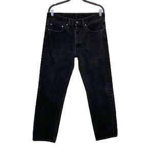 Levi’s black 505 straight leg jeans size 34 X 32